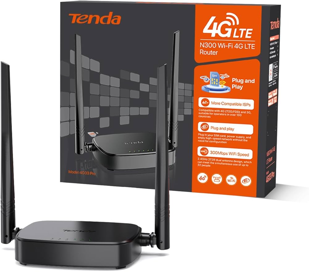 Modem TENDA N300 Wi-Fi 4G LTE ROUTER