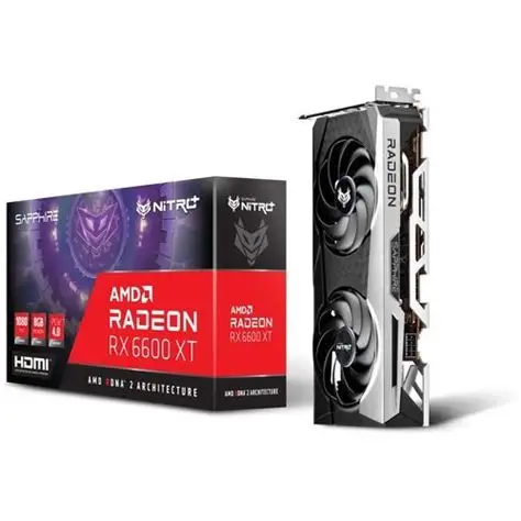 Carte Graphique SAPPHIRE NITRO+ RADEON RX 6600 XT – 8 Go GDDR6 (Dual Fan)