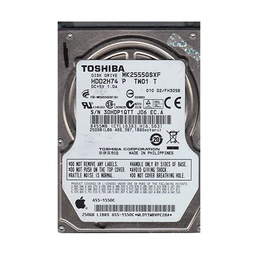 Disque Dur Toshiba HDD2H74 250GB SATA