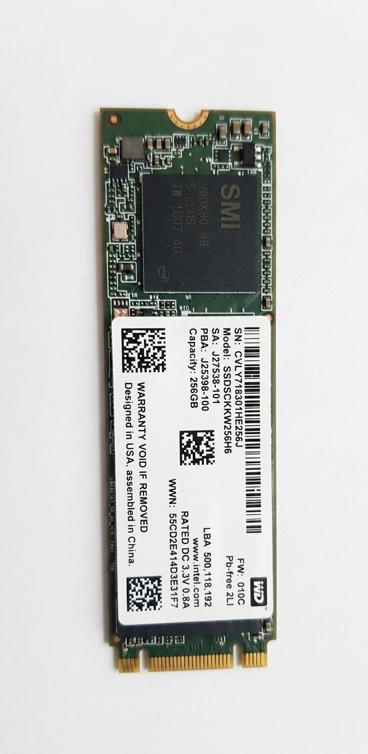 Intel SSD 540s Series 256GB M.2 2280 SATA SSD