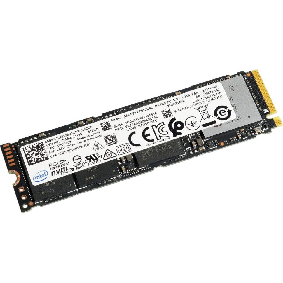 SSD INTEL PRO 7600p Series NVMe 512 Go M.2 2280