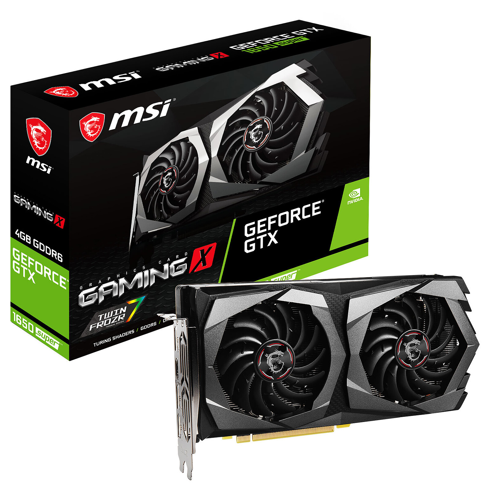 Carte Graphique MSI Geforce GTX 1650 Super 4GB GDDR6