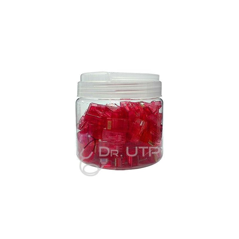 Connecteurs RJ45 CAT6A FTP BLINK AVEC GUIDE Rouge