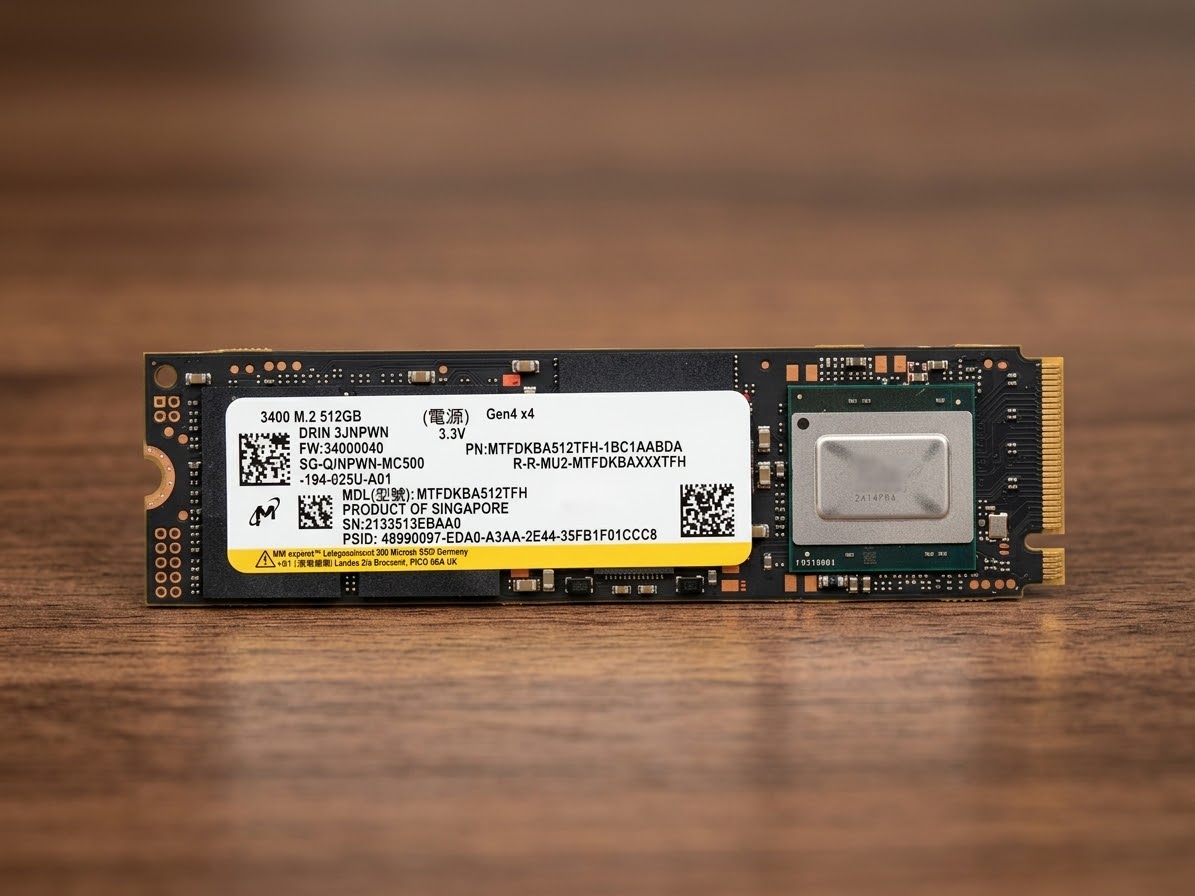 SSD Micron 3400 NVMe 512 Go - M.2 PCIe Gen4 X4