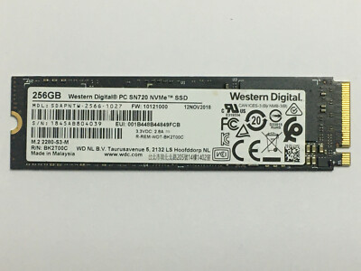 Disque SSD NVME WESTERN DIGITAL 256GB