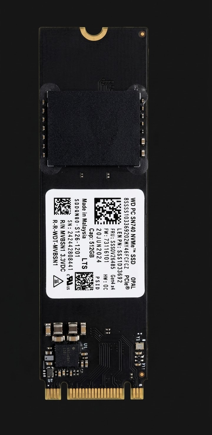 SSD Western Digital PC SN740 NVMe 512Go PCIe Gen 4x4  M.2 2280