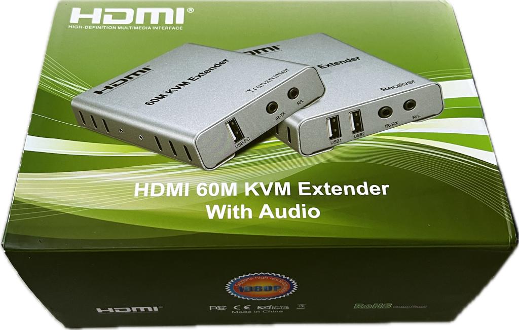 KVM HDMI Extender 60m avec Audio