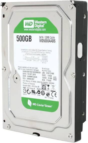 DISQUE DUR WESTERN DIGITAL GREEN 500GB
