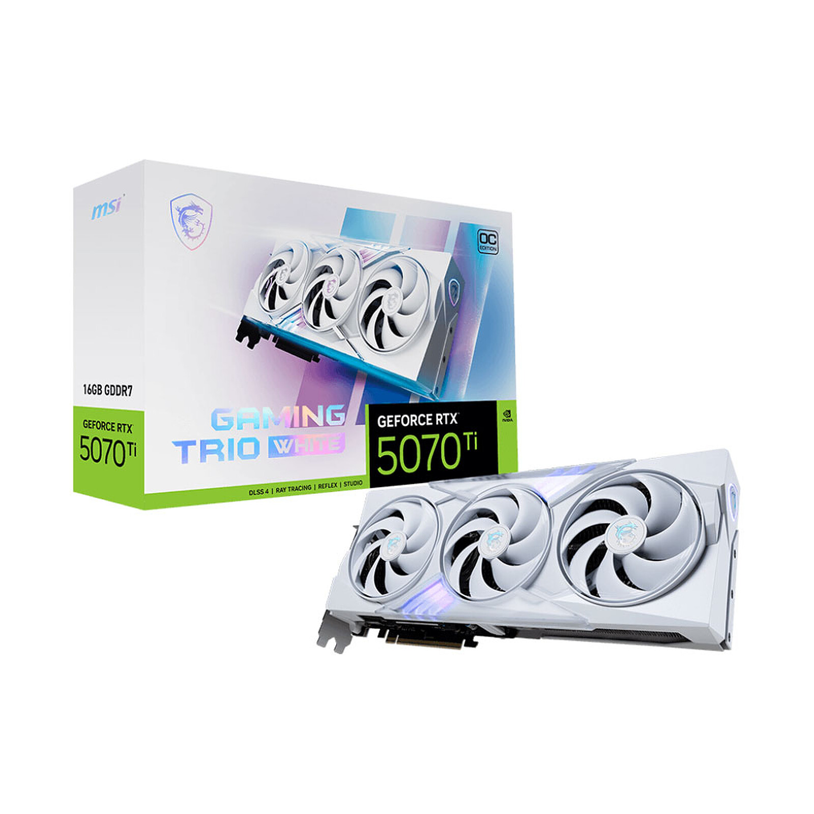 MSI GeForce RTX 5070 Ti GAMING TRIO WHITE 16GB GDDR7