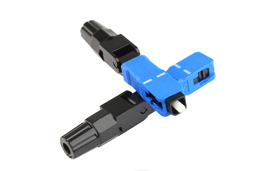 Connecteur Rapide Optique SC/UPC 60mm Bleu
